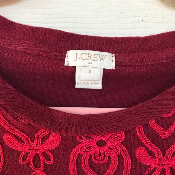 J. Crew Tops J Crew Embroidered Top Poshmark